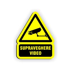 indicator supraveghere video 8x10 cm abs gravat - GG0101